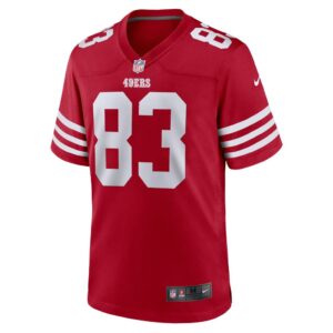 Men's San Francisco 49ers Dazz Newsome Nike Scarlet Home Game Player Jersey