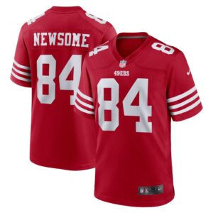 Men's San Francisco 49ers Dazz Newsome Nike Scarlet Team Game Jersey