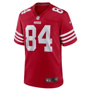 Men's San Francisco 49ers Dazz Newsome Nike Scarlet Team Game Jersey