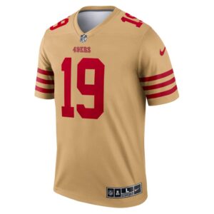 Men's San Francisco 49ers Deebo Samuel Nike Gold Inverted Legend Jersey