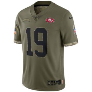 Men's San Francisco 49ers Nike Olive 2022 Salute To Service Limited Jersey