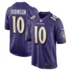 Men's Baltimore Ravens Demarcus Robinson Nike Purple Game Player Jersey