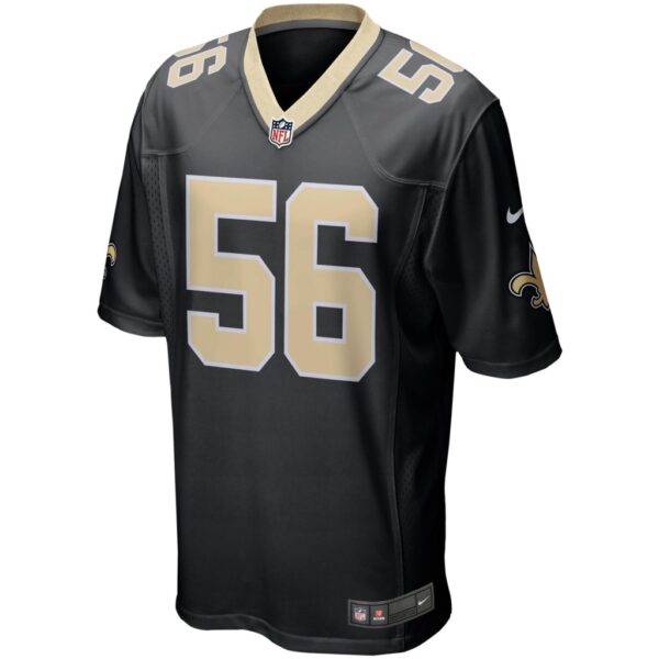 Men's New Orleans Saints Demario Davis Nike Black Game Player Jersey