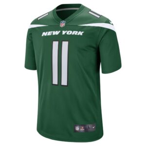 Men's New York Jets Denzel Mims Nike Gotham Green Game Jersey