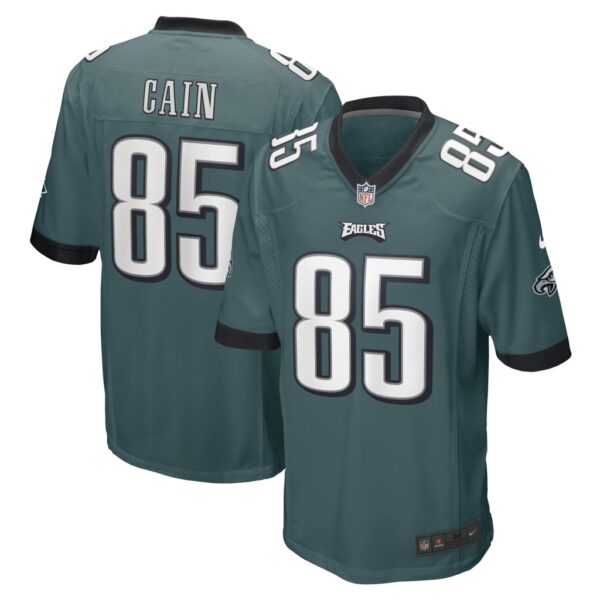 Men's Philadelphia Eagles Deon Cain Nike Midnight Green Game Player Jersey