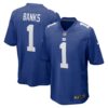 Men's New York Giants Deonte Banks Nike Royal 2023 NFL Draft First Round Pick Game Jersey