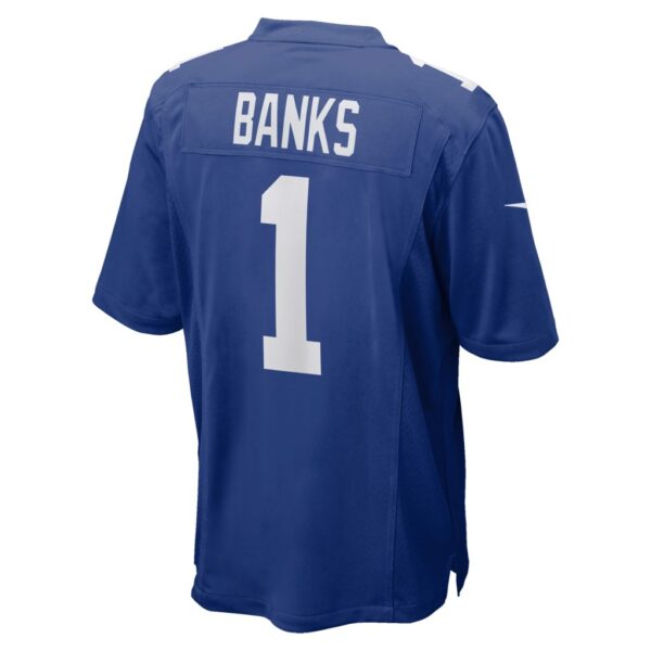 Men's New York Giants Deonte Banks Nike Royal 2023 NFL Draft First Round Pick Game Jersey