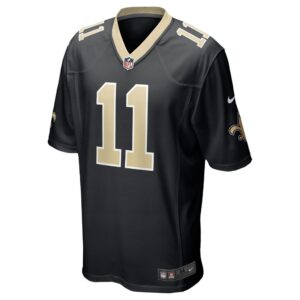 Men's New Orleans Saints Deonte Harty Nike Black Game Player Jersey