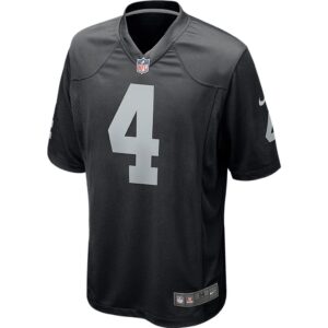 Men's Las Vegas Raiders Derek Carr Nike Black Game Jersey