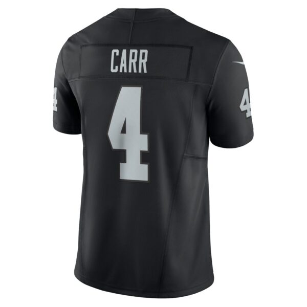 Men's Las Vegas Raiders Derek Carr Nike Black Vapor F.U.S.E. Limited Jersey