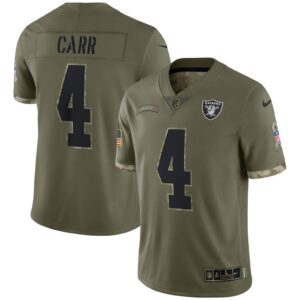 Men's Las Vegas Raiders Nike Olive 2022 Salute To Service Limited Jersey