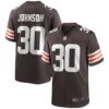 Men's Cleveland Browns D'Ernest Johnson Nike Brown Game Jersey