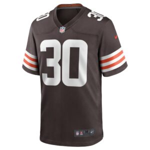 Men's Cleveland Browns D'Ernest Johnson Nike Brown Game Jersey