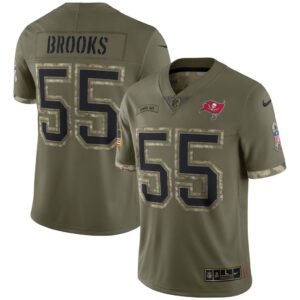 Men's Tampa Bay Buccaneers Derrick Brooks Nike Olive 2022 Salute To Service Retired Player Limited Jersey