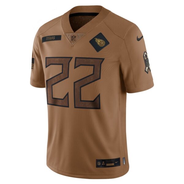 Derrick Henry Tennessee Titans Nike 2023 Salute To Service Limited Jersey - Brown