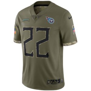 Men's Tennessee Titans Nike Olive 2022 Salute To Service Limited Jersey