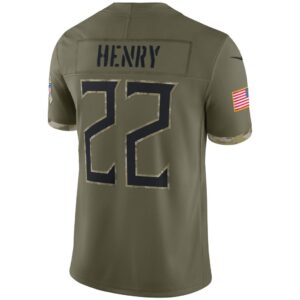 Men's Tennessee Titans Nike Olive 2022 Salute To Service Limited Jersey