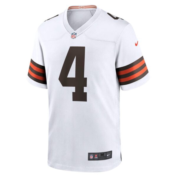 Men's Cleveland Browns Deshaun Watson Nike White Game Jersey