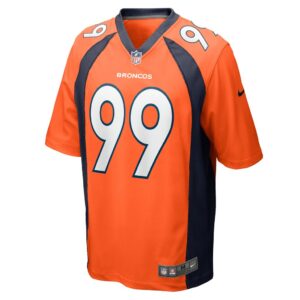 Men's Denver Broncos DeShawn Williams Nike Orange Game Player Jersey