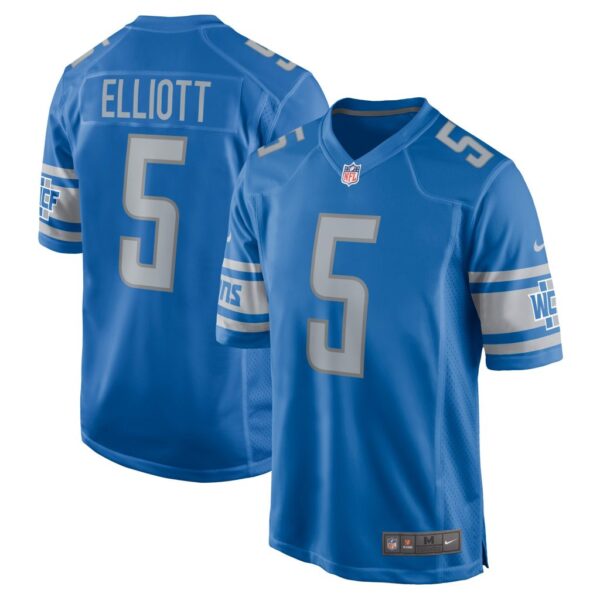 Men's Detroit Lions DeShon Elliott Nike Blue Player Game Jersey