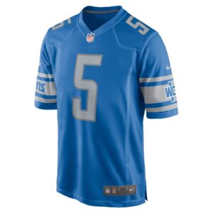 Men's Detroit Lions DeShon Elliott Nike Blue Player Game Jersey