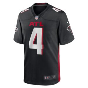 Men's Atlanta Falcons Desmond Ridder Nike Black Player Game Jersey