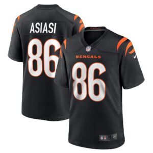 Men's Cincinnati Bengals Devin Asiasi Nike Black Game Player Jersey