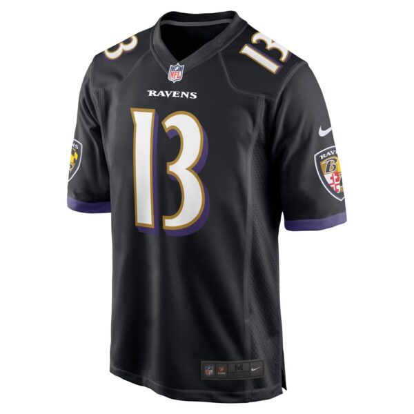 Men's Baltimore Ravens Devin Duvernay Nike Black Game Player Jersey