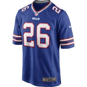 Men's Buffalo Bills Devin Singletary Nike Royal Game Player Jersey