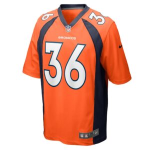 Men's Denver Broncos Devine Ozigbo Nike Orange Game Player Jersey