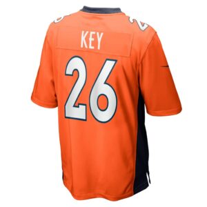 Devon Key Denver Broncos Nike Team Game Jersey - Orange