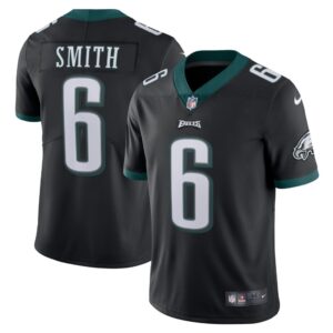 Men's Philadelphia Eagles DeVonta Smith Nike Black Alternate Vapor Limited Jersey