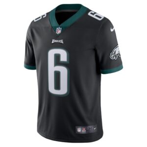 Men's Philadelphia Eagles DeVonta Smith Nike Black Alternate Vapor Limited Jersey