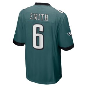 Men's Philadelphia Eagles DeVonta Smith Nike Midnight Green Super Bowl LVII Patch Game Jersey