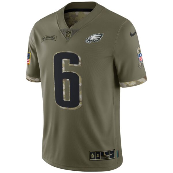 Men's Philadelphia Eagles Nike Olive 2022 Salute To Service Limited Jersey