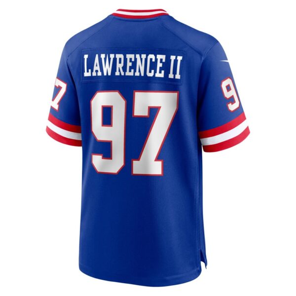 Men's New York Giants Dexter Lawrence II Nike Royal Classic Game Player Jersey