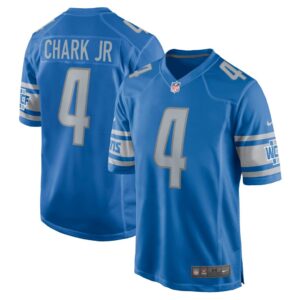 Men's Detroit Lions D.J. Chark Nike Blue Game Jersey