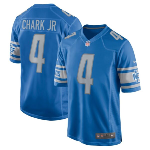 Men's Detroit Lions D.J. Chark Nike Blue Game Jersey