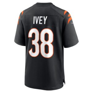 DJ Ivey Cincinnati Bengals Nike Team Game Jersey - Black