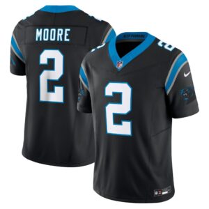 Men's Carolina Panthers D.J. Moore Nike Black Vapor F.U.S.E. Limited Jersey