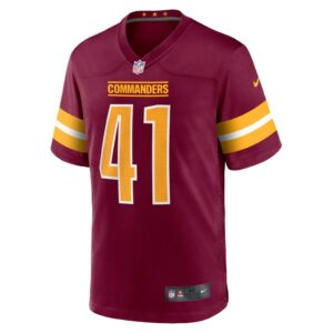 Men's Washington Commanders D.J. Stirgus Nike Burgundy Team Game Jersey