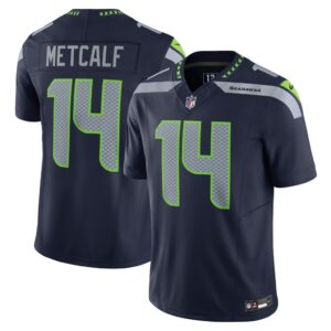 Men's Seattle Seahawks DK Metcalf Nike College Navy Vapor F.U.S.E. Limited Jersey