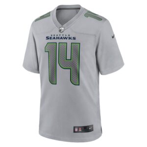 Men's Seattle Seahawks DK Metcalf Nike Gray Atmosphere Fashion Game Jersey