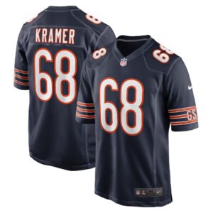 Men's Chicago Bears Doug Kramer Nike Navy Game Player Jersey