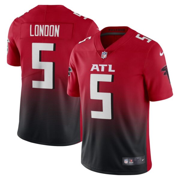 Men's Atlanta Falcons Drake London Nike Red Vapor Limited Jersey