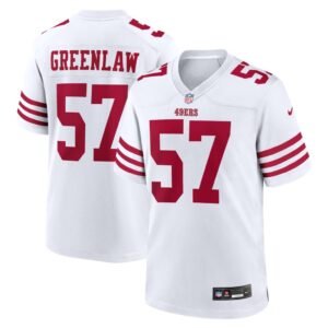 Dre Greenlaw San Francisco 49ers Nike Team Game Jersey - White