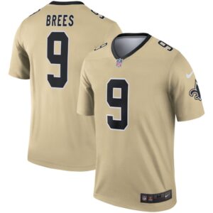 Men's Nike Drew Brees Gold New Orleans Saints Inverted Legend Jersey