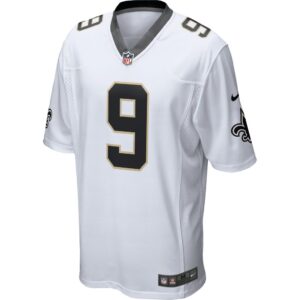 Men's Nike Drew Brees White New Orleans Saints Game Jersey