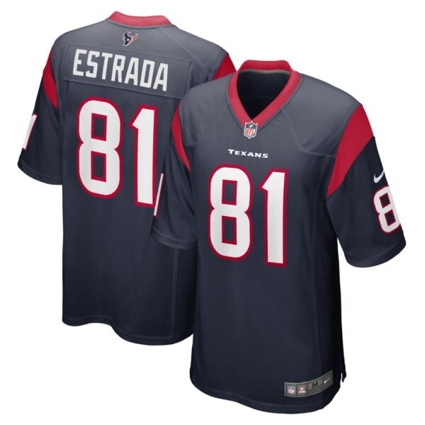 Men's Houston Texans Drew Estrada Nike Navy Game Player Jersey