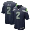 Men's Seattle Seahawks Drew Lock Nike College Navy Game Jersey